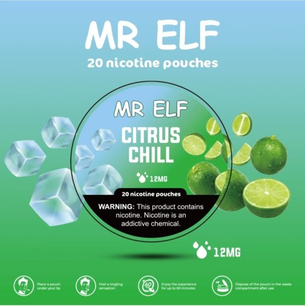 Mr Elf Citrus Chill 12mg pouches